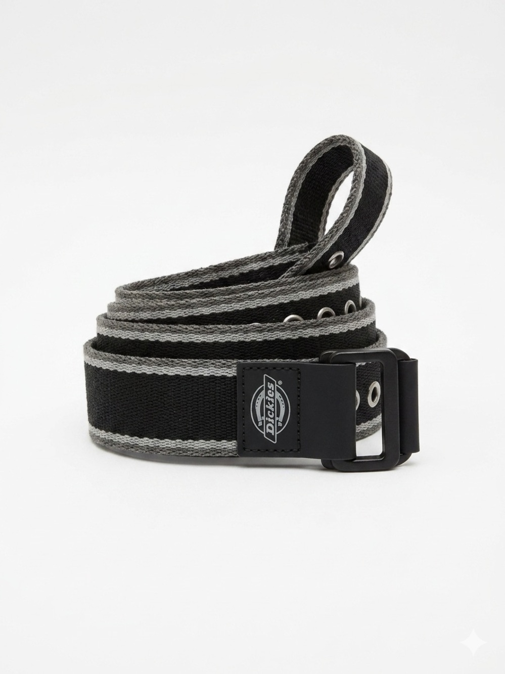 Dickies Black Belt with Gray Trim